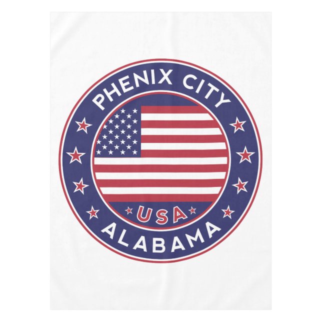 Phenix, Alabama Tablecloth (Front)