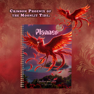 Phénix cramoisi de la marée au clair de lune.