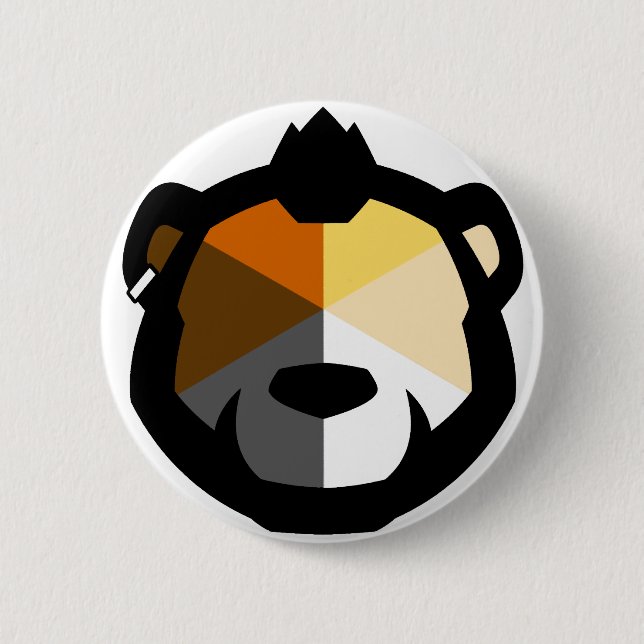 PhenomBear 2 Inch Round Button (Front)