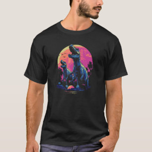 Phenomenal Howling Rex Dinosaur Pack Retro Awesome T-Shirt
