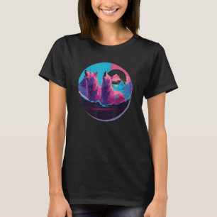 Phenomenal Howling Wolves Wolf Pack Retro Awesomen T-Shirt