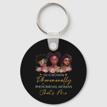 Phenomenal Woman Double Sided Keychain