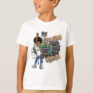 Phenomenal Woman My Melanin Game Is Strong Black G T-Shirt