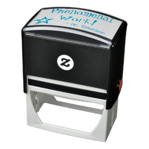 "Phenomenal Work!" + Tutor's Name Rubber Stamp
