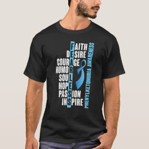 Phenylketonuria Pku Strong Warrior Price Awareness T-Shirt