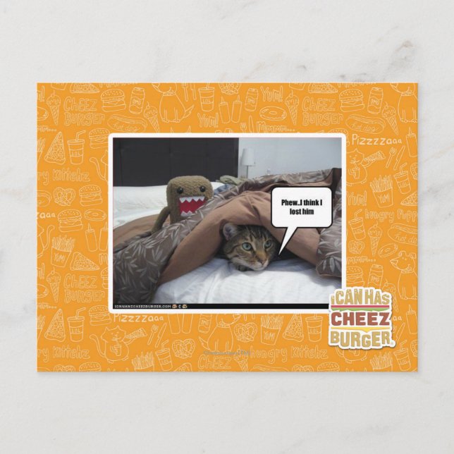 Phew I think I lost him Postcard (Front)