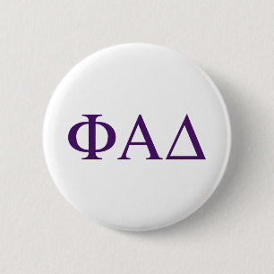 Phi Alpha Delta Greek Letters 2 Inch Round Button