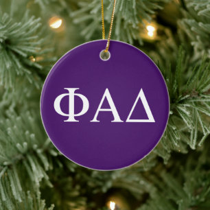 Phi Alpha Delta Greek Letters Ceramic Ornament