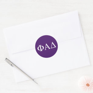 Phi Alpha Delta Greek Letters Classic Round Sticker