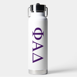 Phi Alpha Delta Greek Letters Water Bottle