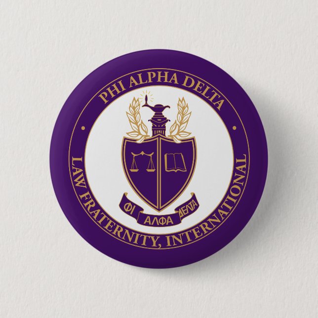 Phi Alpha Delta Logo 2 Inch Round Button (Front)