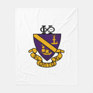 Phi Chi Theta Colour Crest Fleece Blanket