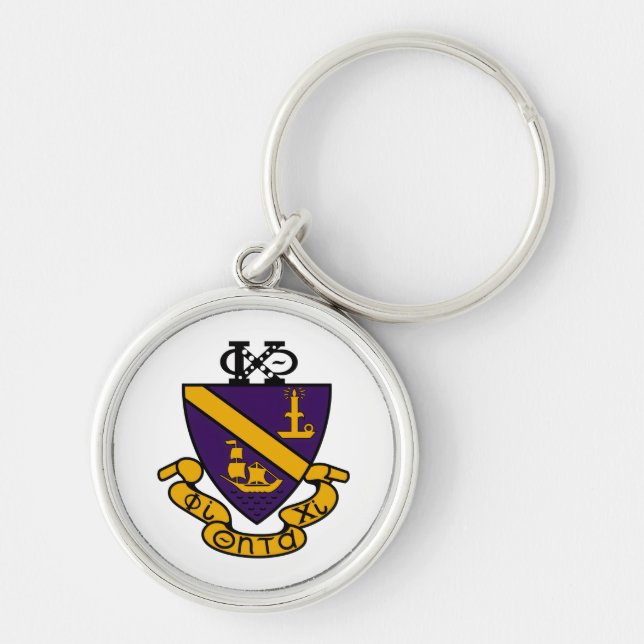 Phi Chi Theta | Colour Crest Keychain (Front)