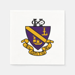 Phi Chi Theta   Colour Crest Napkin