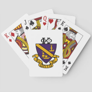 Phi Chi Theta Colour Crest Playing Cards