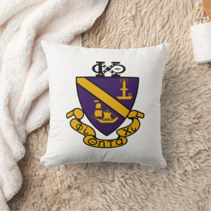 Phi Chi Theta Colour Crest Throw Pillow
