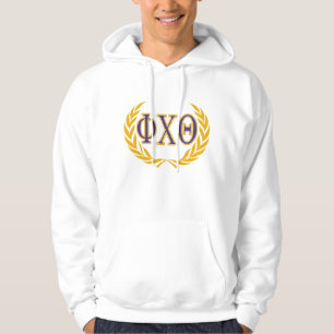 Phi Chi Theta Greek with Wreath Hoodie