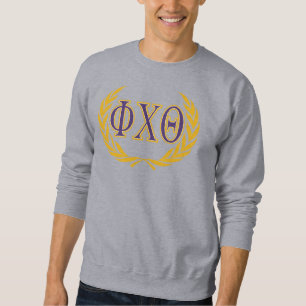 Phi Chi Theta Greek with Wreath Sweatshirt