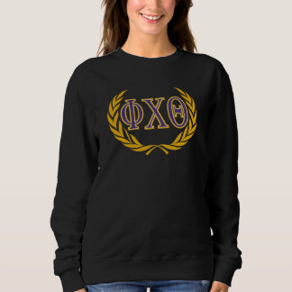 Phi Chi Theta | Greek with Wreath Sweatshirt