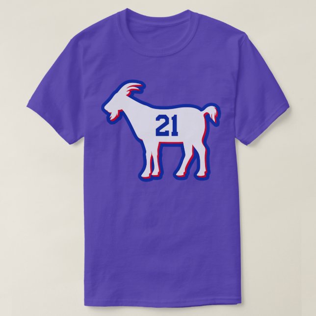 PHI GOAT 21 Blue T-Shirt (Design Front)