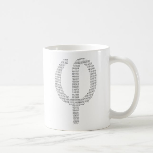 Phi (Golden Ratio) Coffee Mug (Right)