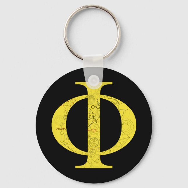 Phi - Math Symbols Keychain (Front)