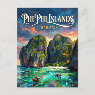 Phi Phi Islands Thailand Postcard