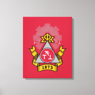 Phi Sigma Kappa Crest Canvas Print