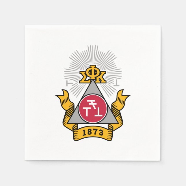 Phi Sigma Kappa Crest Napkin (Front)