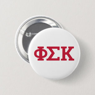 Phi Sigma Kappa Letters 2 Inch Round Button