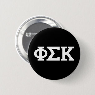 Phi Sigma Kappa Letters 2 Inch Round Button