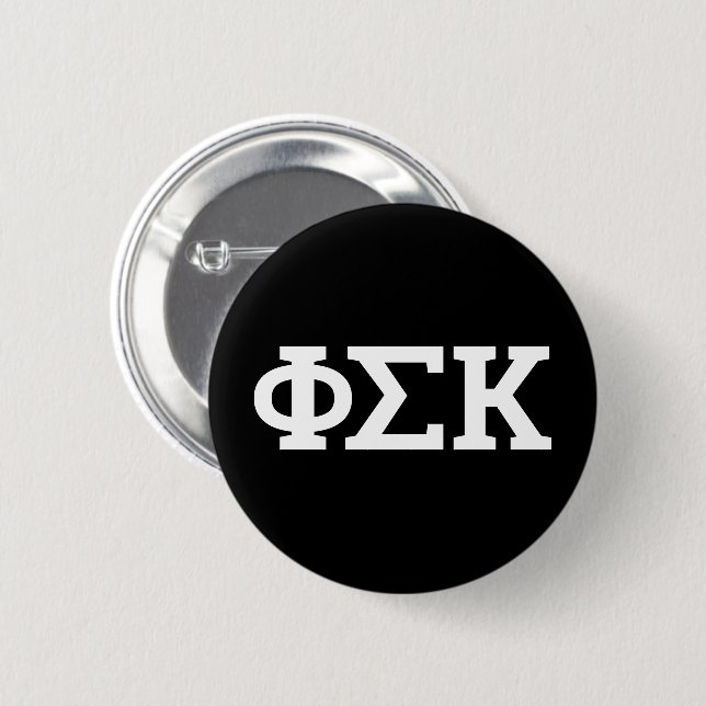 Phi Sigma Kappa Letters 2 Inch Round Button (Front & Back)