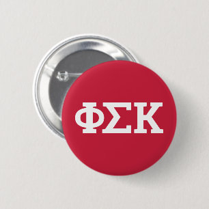 Phi Sigma Kappa Letters 2 Inch Round Button