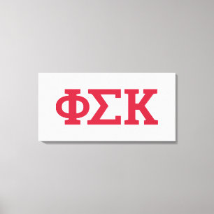 Phi Sigma Kappa Letters Canvas Print