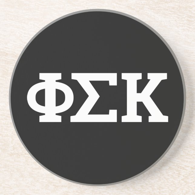 Phi Sigma Kappa Letters Coaster (Front)