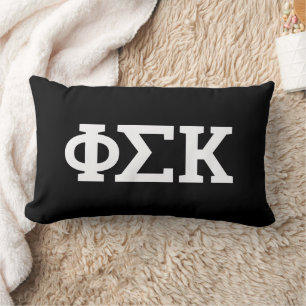 Phi Sigma Kappa Letters Lumbar Pillow