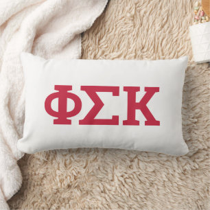 Phi Sigma Kappa Letters Lumbar Pillow