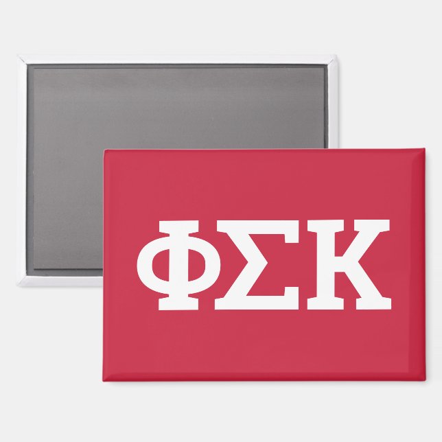 Phi Sigma Kappa Letters Magnet (Front/Back)