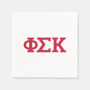 Phi Sigma Kappa Letters Napkin
