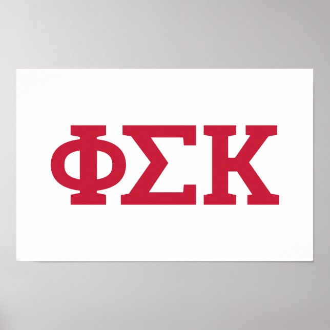 Phi Sigma Kappa Letters Poster (Front)