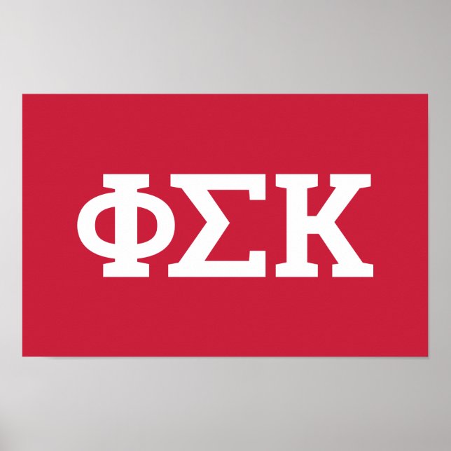 Phi Sigma Kappa Letters Poster (Front)