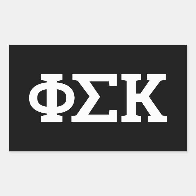 Phi Sigma Kappa Letters Sticker (Front)