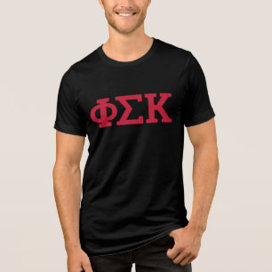 Phi Sigma Kappa Letters Tri-Blend Shirt