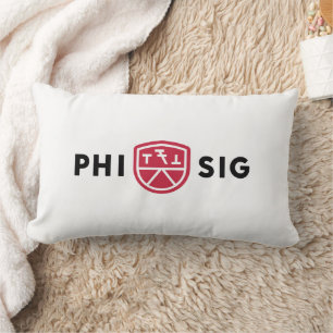 Phi Sigma Kappa Logo Lumbar Pillow