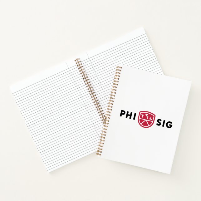 Phi Sigma Kappa Logo Notebook (Inside)