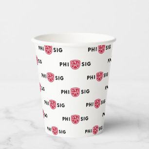 Phi Sigma Kappa Logo Paper Cups