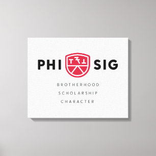 Phi Sigma Kappa Principles Canvas Print