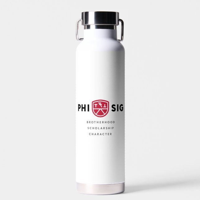 Phi Sigma Kappa Principles Water Bottle (Front)