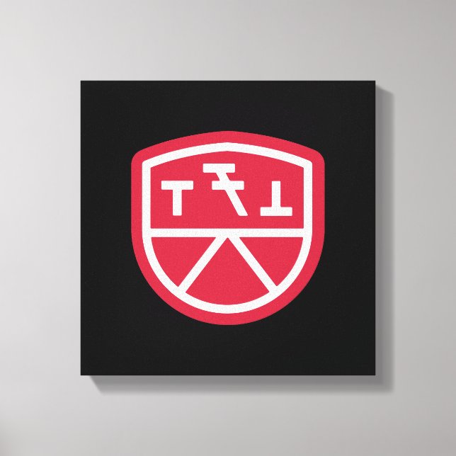 Phi Sigma Kappa Shield Canvas Print (Front)