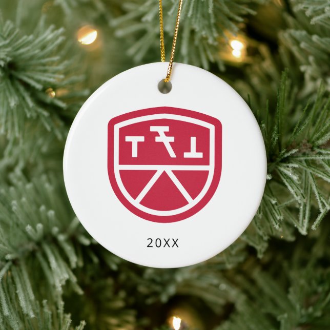 Phi Sigma Kappa Shield Ceramic Ornament (Tree)